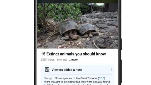 YouTube is testing its new community notes feature.