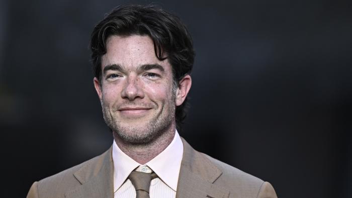 US stand up comedian John Mulaney poses on the red carpet as he arrives for 'The Prelude to the Olympics' at The Fondation Louis Vuitton in Paris on July 25, 2024, ahead of the 2024 Paris Olympics. (Photo by JULIEN DE ROSA / AFP) (Photo by JULIEN DE ROSA/AFP via Getty Images)